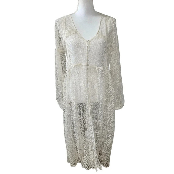 Anthropologie Maeve San-Michel Lace Duster - Picture 4 of 12